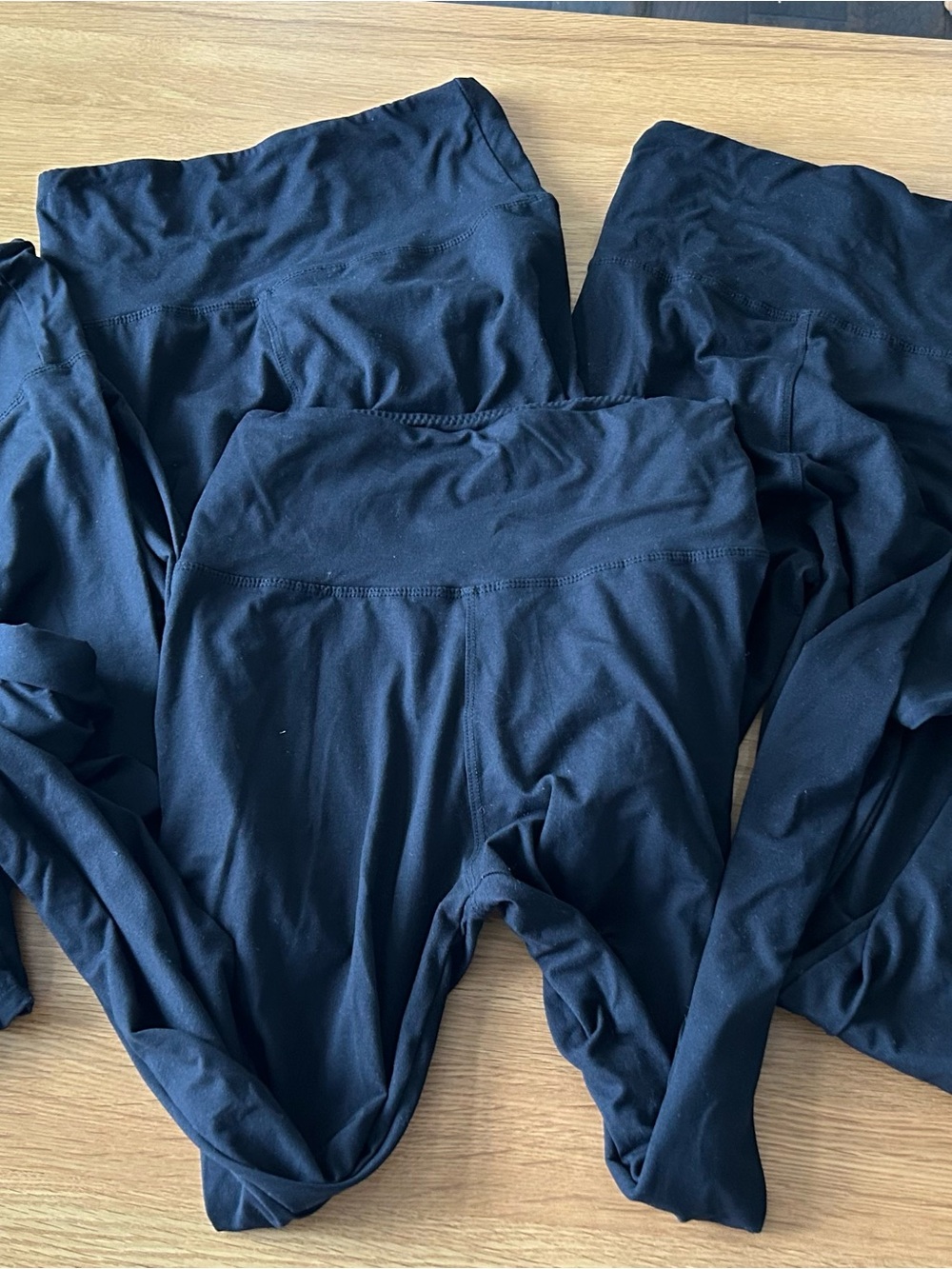 Womens Black Active Leggings - x4 (S/M)